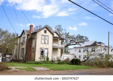 Building Messed Up After Hurricane Laura