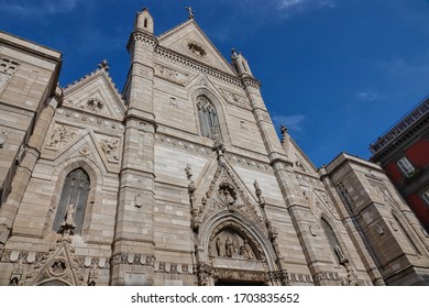 The Building Of Naples Cathedral, Saint Januarius In Naples. 