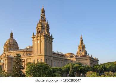 Building of the National Museum of Art of Catalonia in Barcelona (Spain) - Shutterstock ID 1900280647