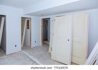 Building New House Installation Interior Construction Stock Photo ...