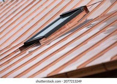 Building With New Skylight In Roof 