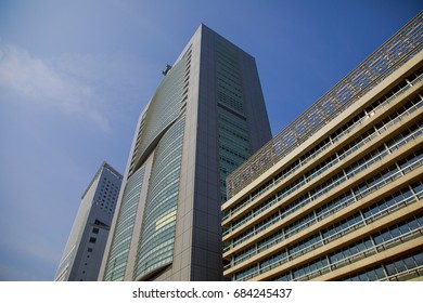Building on the clear sky