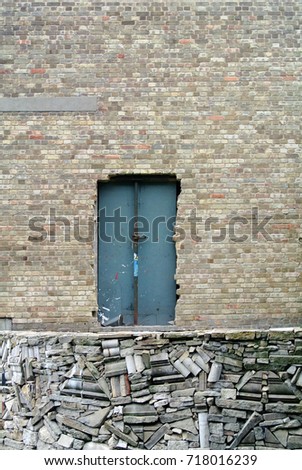 Similar – Image, Stock Photo a door in the wall Door