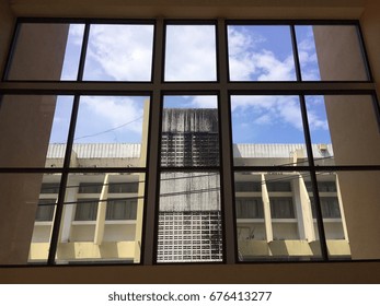 Building outside the window