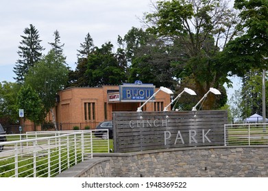 Building In Park In Traverse City, Michigan