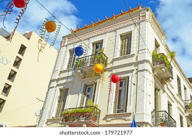 Building In Patra Greece - Carnival Season