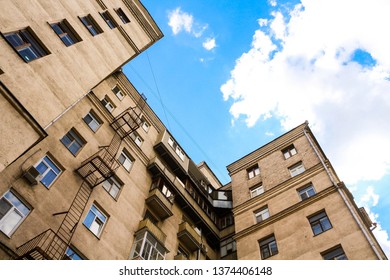 building in perspective and the sky