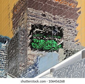 Building reflected in building