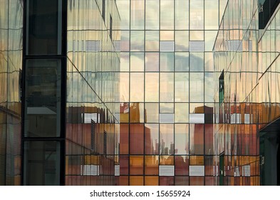 Building reflection background