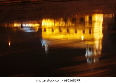 Building reflection in the river