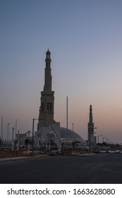 The Building Of Sheikh Khalifa Bin Zayed Al Nahyan Mosque In Al Ain At Sunset, May 2019. UAE