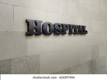 A Building Signage That Says 'Hospital'.