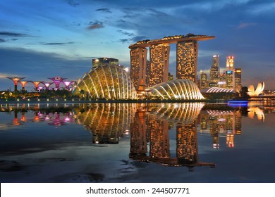 Building in Singapore. - Shutterstock ID 244507771