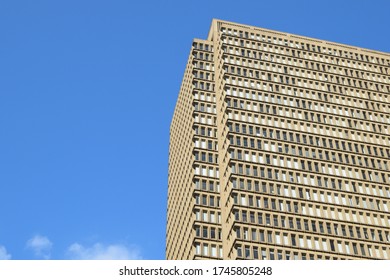 A building with sky in the background