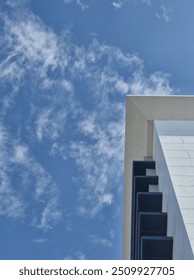 A building with the sky as the background 
