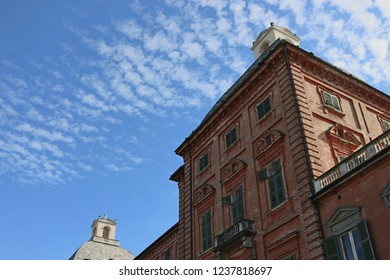 Building with sky and clouds