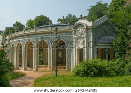 Building of Source des Celestins in Vichy city Auvergne