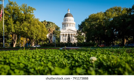 Building of State Capitol in Sacramento California