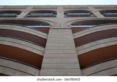 Building From Stone At Yerevan Abovyan Street  On January 27