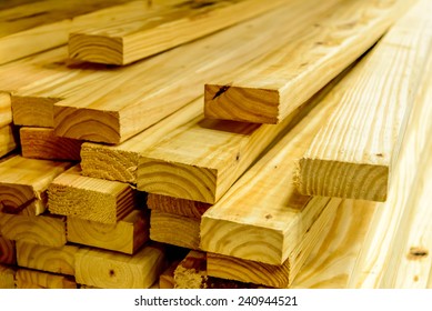 Building Supplies, Stacked Wood Boards