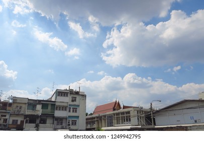 building and temple under sky cloud in frame