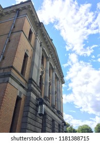 Building under the clouds.