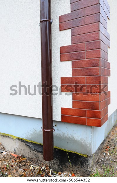 Building Under Construction Waterproofing Foundation Bitumen Stock