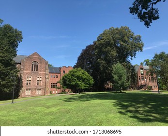 Building Of Wellesley College Campus. Taken During Campus Tour In The Summer.