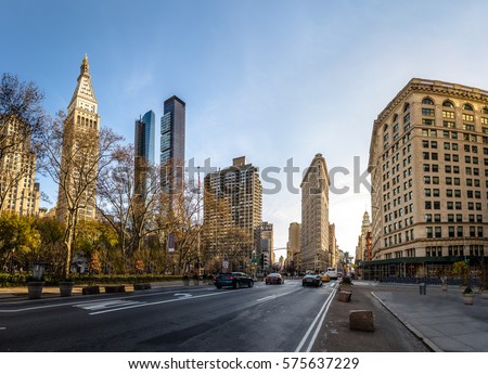 Buildings around Madison Square Park - New York City, USA