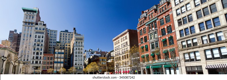 Buildings Around Union Square Park In Manhattan, New York City