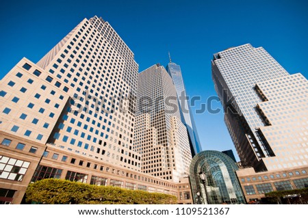 Buildings in Brooklfield place, New York City