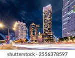 Buildings in the central area of Ho Chi Minh City, along the Saigon River. The symbol of modernity and dynamism of the largest city in the country