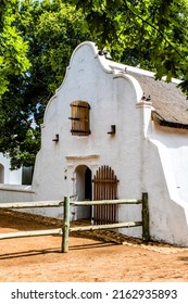 Buildings with a Dutch Gable Roof in Babylonstoren, Stellenbosch, Western Cape, South Africa - Shutterstock ID 2162935893