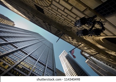 Buildings in the financial district