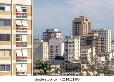 buildings in the Leblon neighborhood in Rio de Janeiro.