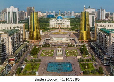 Buildings In The Modern Part Of Astana (now Nur Sultan), Kazakhstan