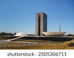 buildings of the National Congress, headquarters of Brazil legislative power in Brasilia, capital.