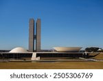 buildings of the National Congress, headquarters of Brazil legislative power in Brasilia, capital.