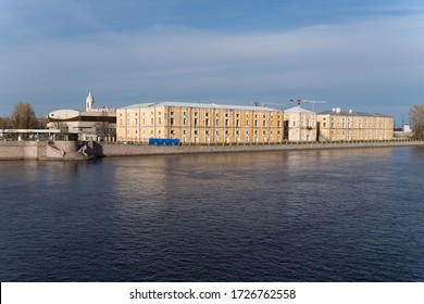 Buildings Of Old Hemp Warehouses On Tuchkov Buyan  ( Military Space Cadet Corps), St. Petersburg, Russia