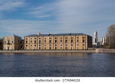 Buildings Of Old Hemp Warehouses On Tuchkov Buyan  ( Military Space Cadet Corps), St. Petersburg, Russia