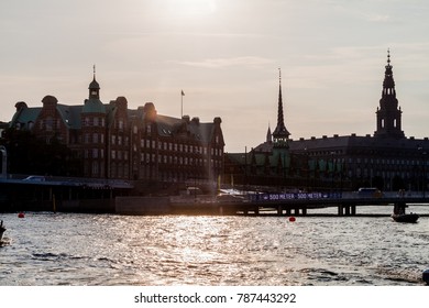 Buildings On The Islet Of Slotsholmen In Central Copenhagen, Denmark