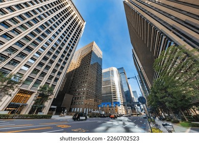 Buildings in Tokyo with beautiful sunlight - Shutterstock ID 2260702523
