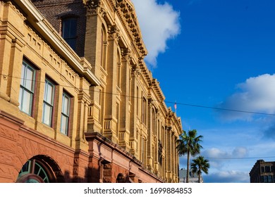 Built in 1895, the Hutchings building in historic Galveston. It is renaissance revival style and is located on the famous Strand Avenue, then known as Wall Street of the Southwest