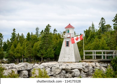 Built In 1898, The South Baymouth Range Lights Georgian Bay, Ontario Canada