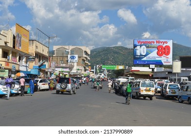 Bujumbura, Burundi - March 8, 2014: Street In The City Center.