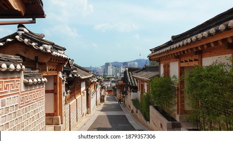 Bukchon Hanok Village In Seoul Korea