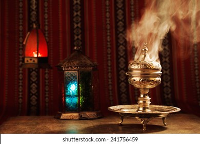 Bukhoor Is Usually Burned In A Mabkhara, A Traditional Incense Burner It Is Customary In Many Arab Countries To Pass Bukhoor Amongst The Guests In The Majlis 