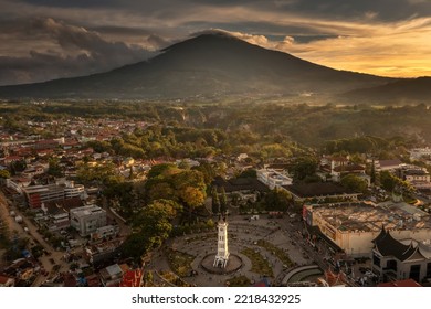 Bukittinggi Landscape With The Landmark