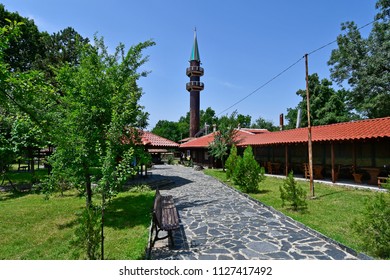 Bulgaria, medieval mosque Yedi Kizlar Camii aka mosque of the seven maiden, built in 15 th century without any metal nail and bracket - Shutterstock ID 1127417492