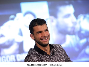 Bulgarian Professional Tennis Player Grigor Dimitrov News Conference In Sofia, Bulgaria, 05.11.2013.